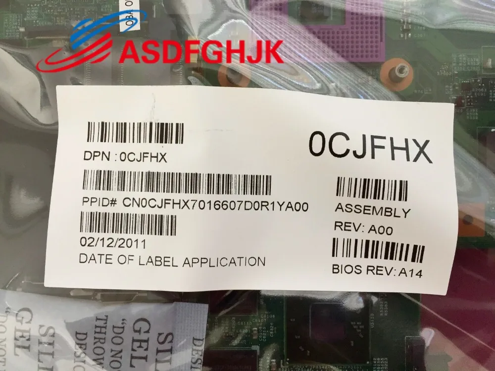 Original FOR Dell Inspiron 1545 Laptop Motherboard System CJFHX 0CJFHX 100% TESED OK |