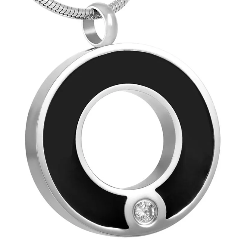 8074 Круглый круглый из нержавеющей стали прах питомца Keepsake Memorila Urn ювелирных