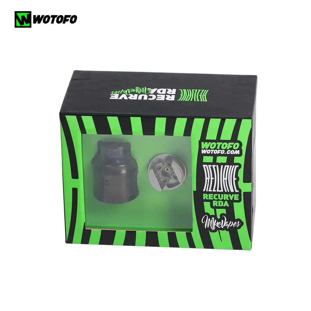 Оригинальный Wotofo изогнутый RDA Vape танк с перетащите 157 Вт TC коробка испаритель