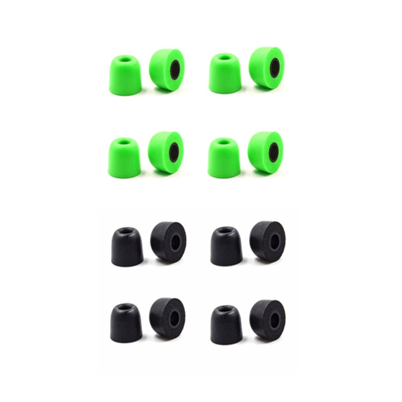 Black Green Наушники EKIND с эффектом памяти, вкладыши, вкладыши, губчатые наушники, накладки для ушей T400 для HUAWEI XIAOMI, спортивные наушники - Цвет: Black Green