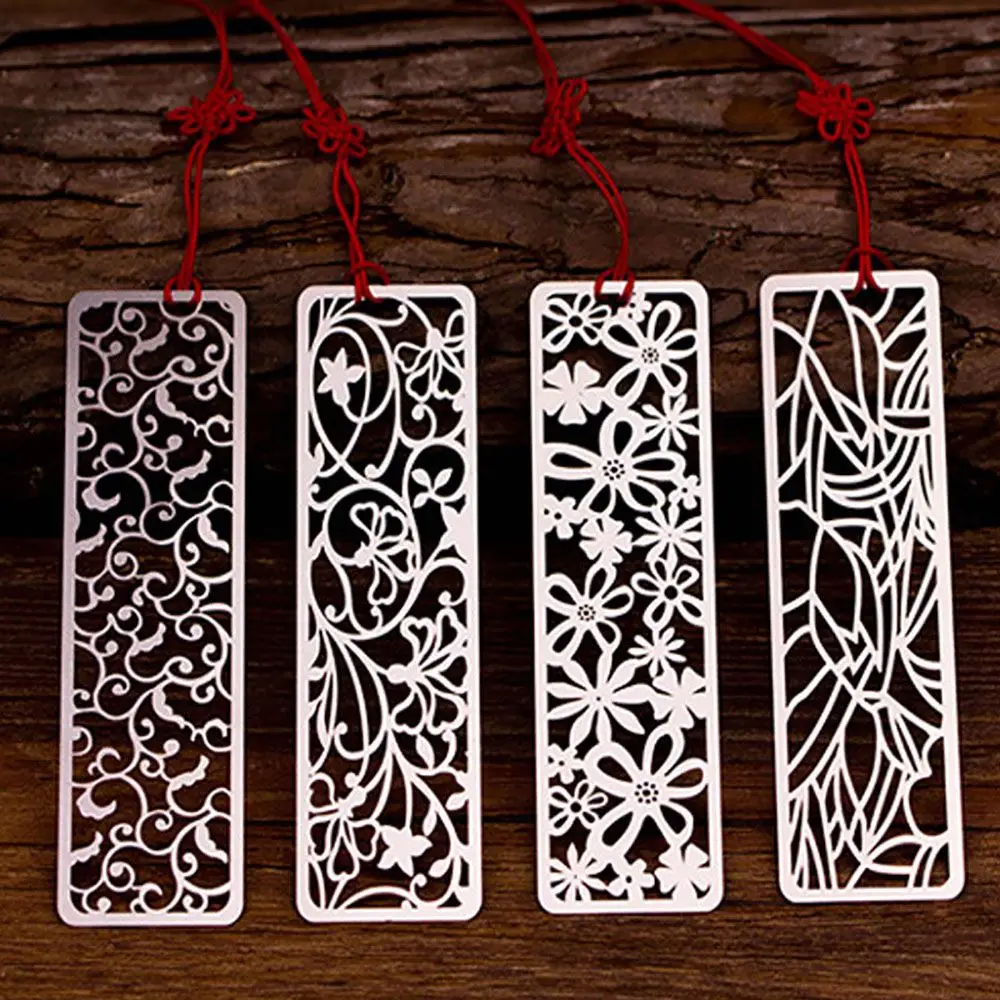 1 шт. Kawaii Цветочные Пустые закладки винтажная металлическая Закладка с китайским