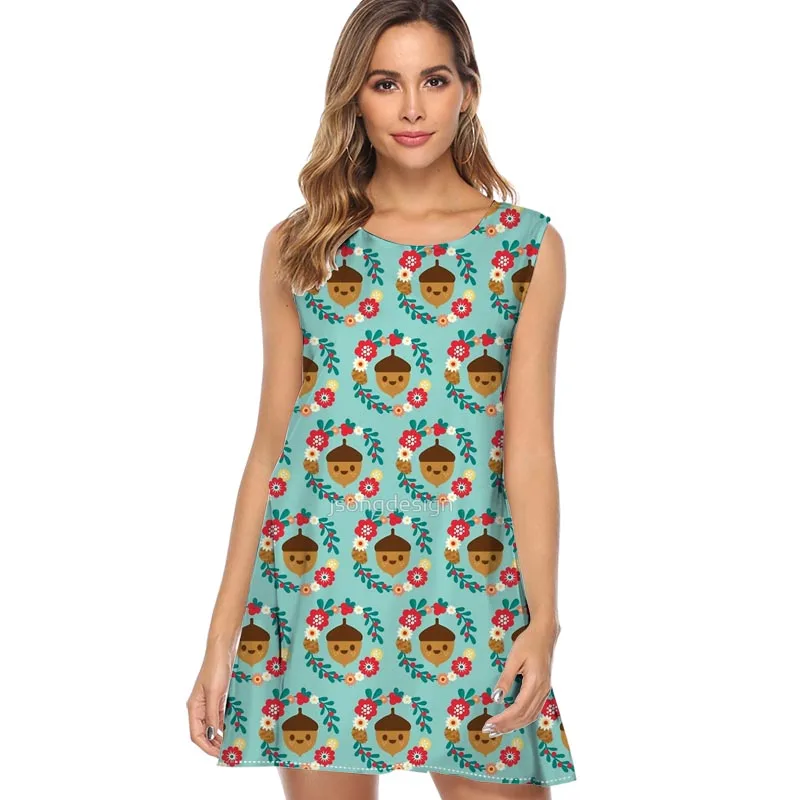 

Antique Azulejo Tile Floral Pattern sleeveless sexy Short dress women dress printed Vintage Floral Tunic dress casual mini dress