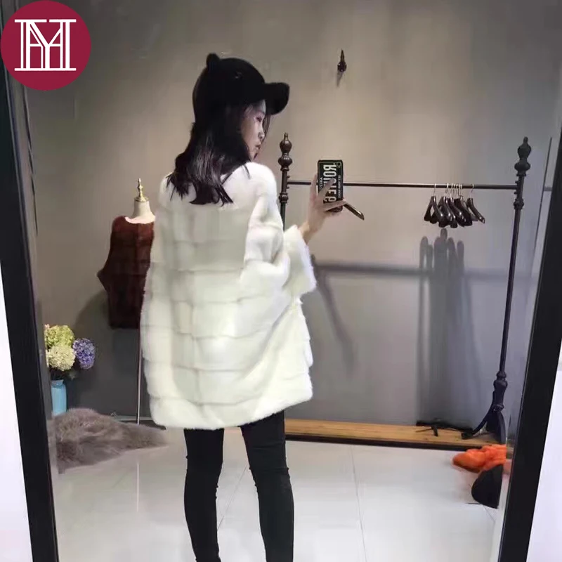 Роскошная женская куртка из 100% натурального меха норки Брендовая шуба высшего