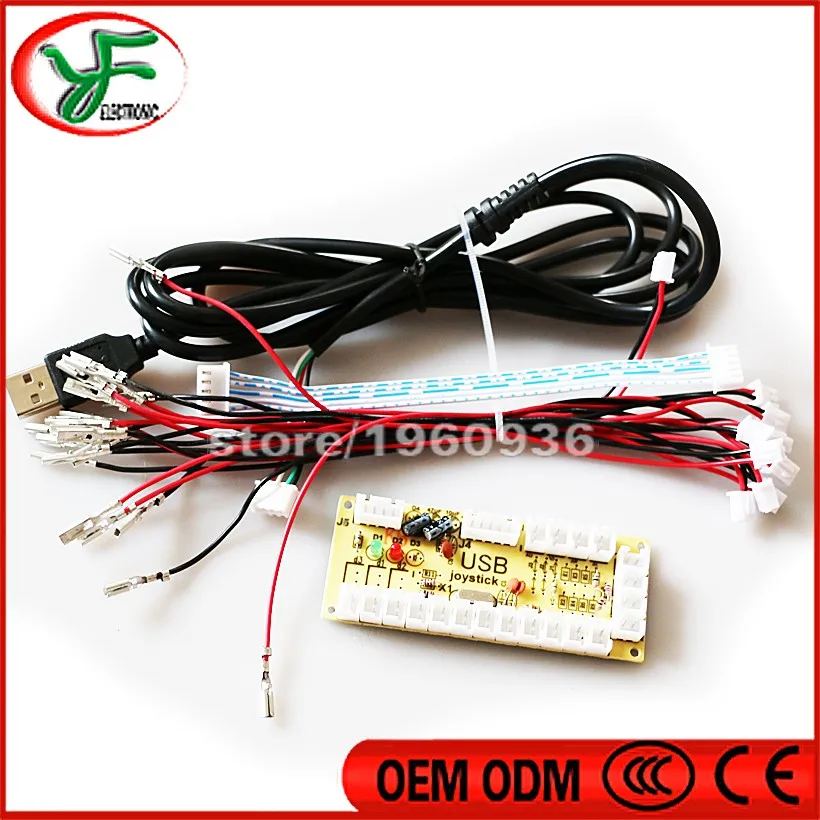 2 набора игровых джойстика JAMMA для Raspberry pi Zero Delay Arcade USB Encoder PC to sanwa Джойстик