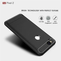 for google pixel 2 3 3a 4 xl case slim armor soft silicone back cover for pixel 5 5a 4a 5g 6 pro brushed carbon fiber coque