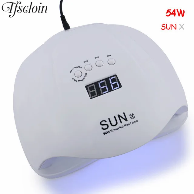 TFSCLOIN SUNX 48 Вт/54 Вт УФ-лампа для сушки ногтей двойная силовая Сушилка для ногтей портативная машинка для ногтей 21 шт. светодиоды для всех гель-лаков Маникюрный Инструмент