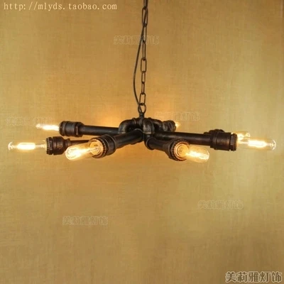 Железная водопроводная лампа в стиле лофт подвесные светильник ильники Эдисона