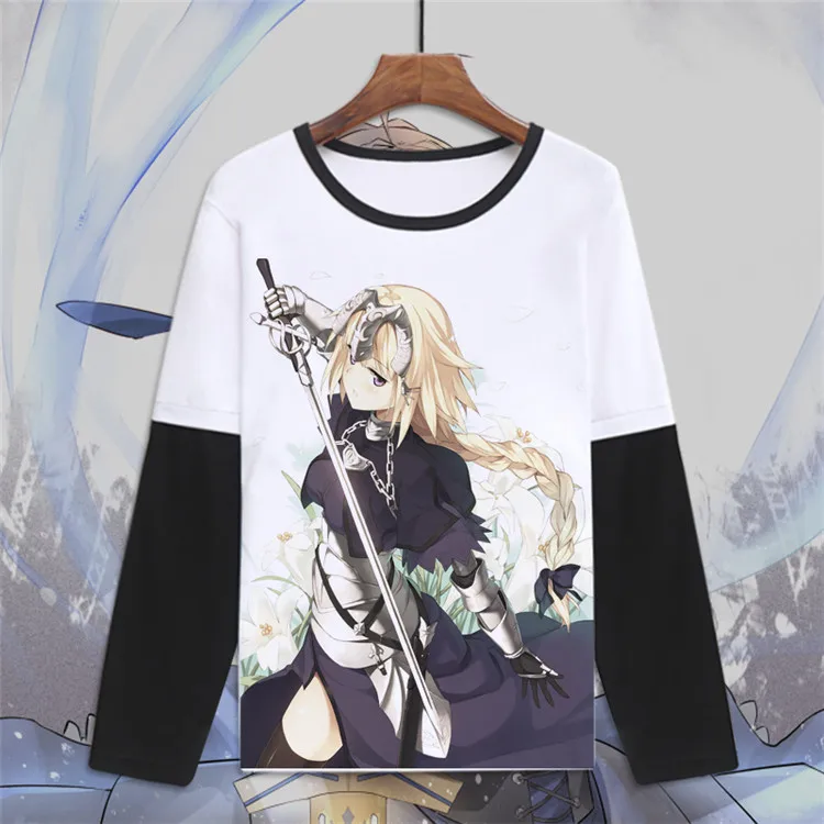 Fate grand order, футболка, мужская, забавная, длинный рукав, fgo, футболка, Fate apocripha saber, косплей, Fate Stay Night, Fate Zero