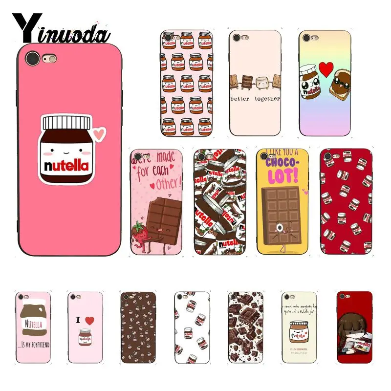 Чехол Yinuoda funny food Chocolate Nutella PhoneCase для iphone SE 2020 5 5Sx 6 7 7plus 8 8Plus X XS MAX XR 10 | Мобильные