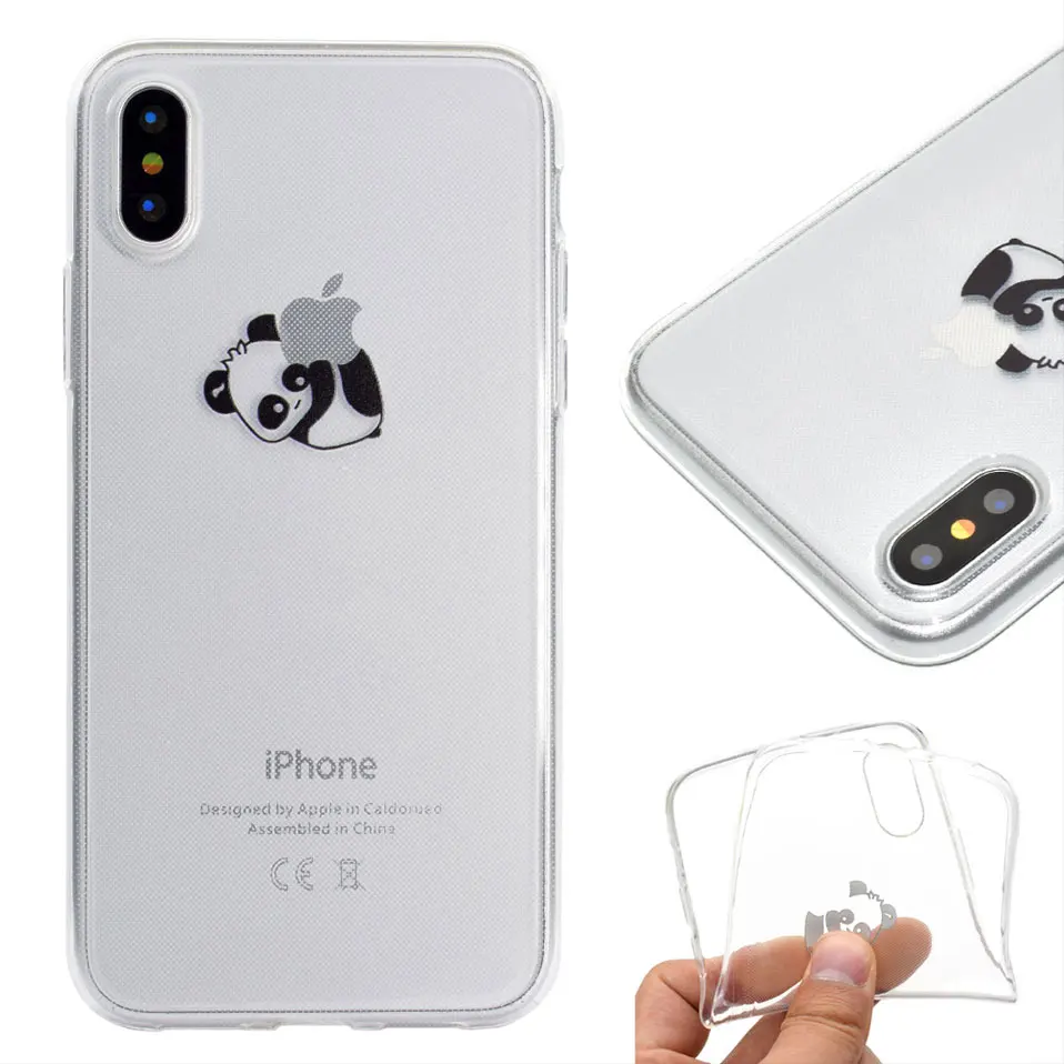 Милый маленький слон задняя крышка чехол для iPhone 6 7 8 плюс TPU 5 5S SE Funda X 6s