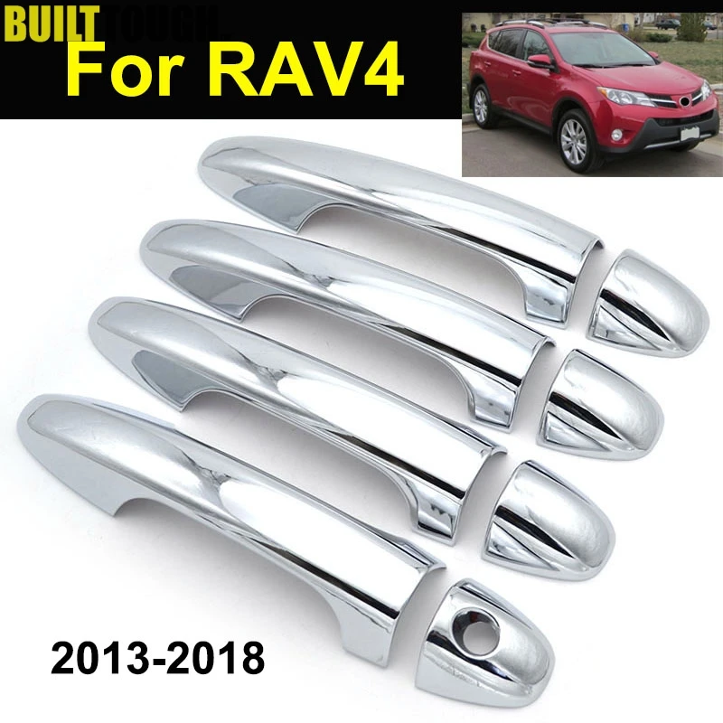 Для Toyota Rav4 2013 хромированная дверная ручка крышка Накладка молдинг отделка накладной протектор стиль