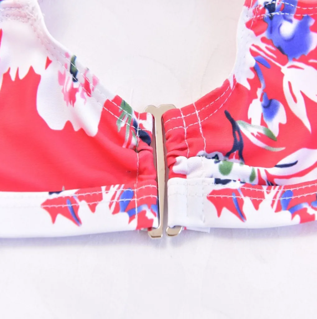 2019 Эротическое бандаж-бикини женские большие размеры печать мягкие бикини и