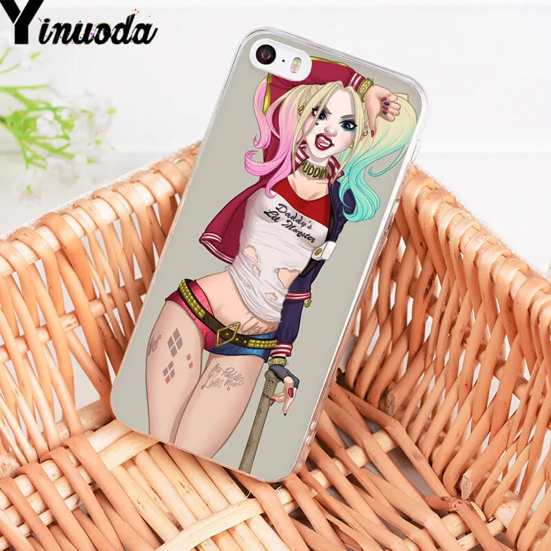 Yinuoda для iphone 7 6 X Чехол Harley Quinn отряд самоубийц Джокер подмигивание чехол для телефона для iphone 8 7 6 6S Plus X 5 5S SE 5C XS XR чехол - Цвет: 7