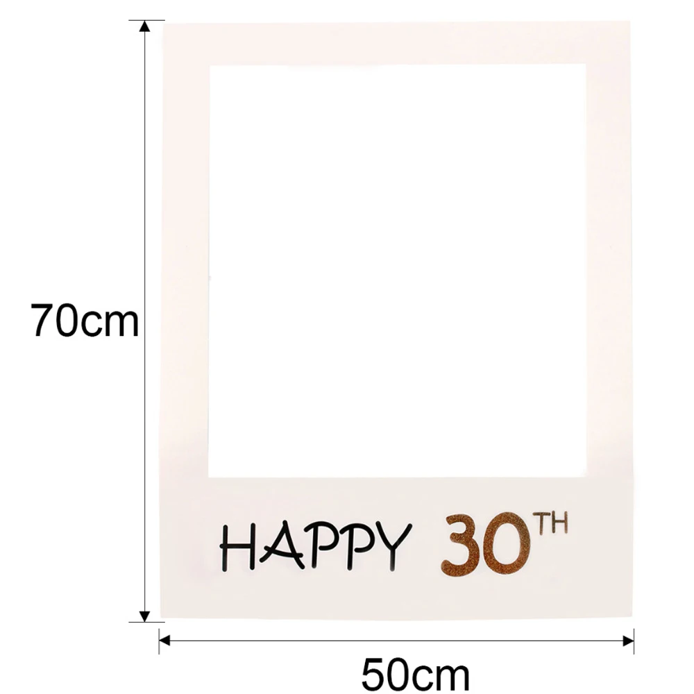 30 Years Photo Frame FENGRISE бумага забавные для фотобудки рамка фото стенд реквизит рамка для дня рождения Дети Семья Свадебные украшения события вечерние принадлежности - Цвет: 30 Years Photo Frame