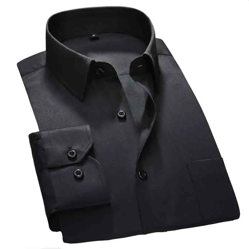 Мужская рубашка новинка 2020 хит продаж хлопковая с длинными рукавами чистый цвет