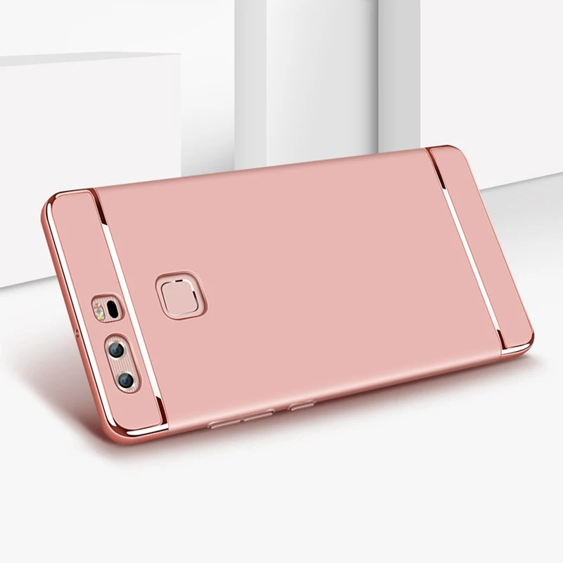 Чехол для Huawei P9 Plus Роскошный Жесткий ПК 3 в 1 полная защита ультра тонкий чехол
