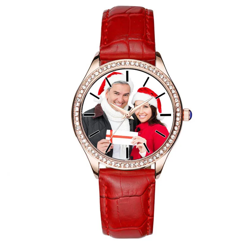 

2022 Rhinestone Womens Quartz Watch custom your own photo watches with diamend DIY watches for girl friend