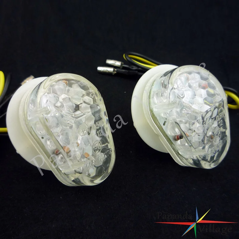 15x LED Clear мотоцикл смывное крепление указатель поворота Мотоцикл Янтарный мигалка