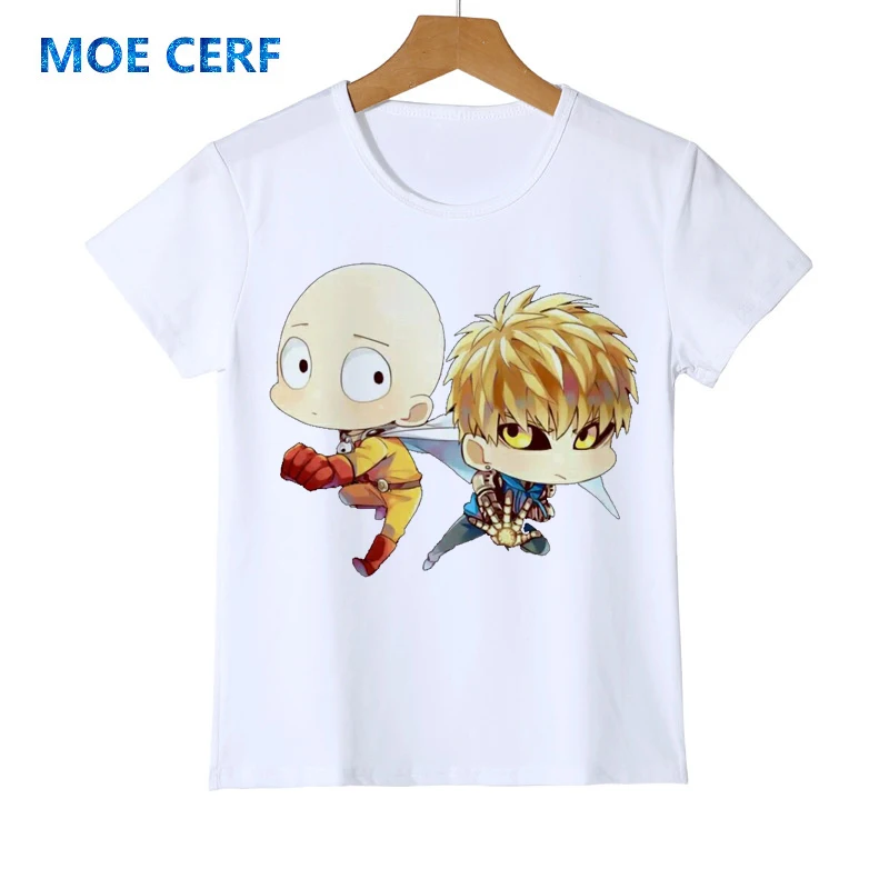 Футболка Saitama Oppai для детей летняя футболка с героями мультфильма One Punch Man
