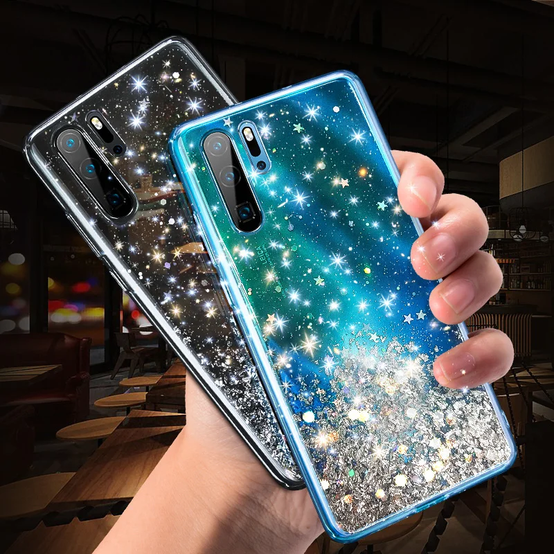 Чехол для телефона с серебряной фольгой и звездой Huawei P10 Plus P20 Lite P30 Pro Nova 2s 3e 3i 3 4 Honor