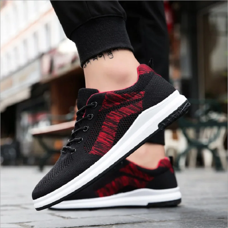 QICIUS Mesh Breathable Woven Men Shoes Sneakers 2018 New Men's Vulcanize Vulcan Air Summer Leisure Q0156 | Обувь