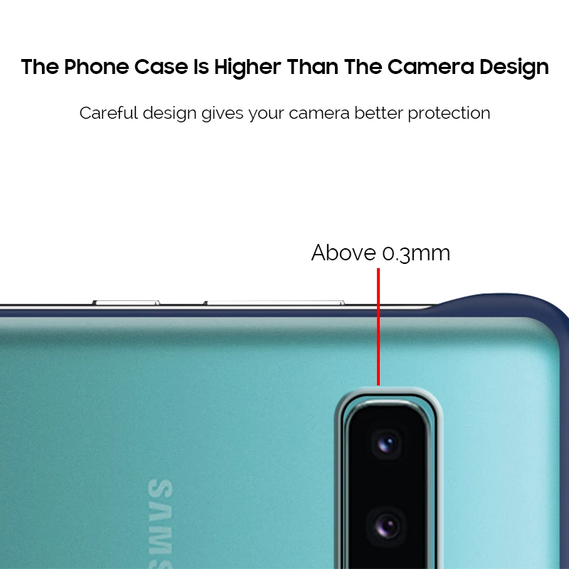 CENMASO Frameless Bumper Ultra Thin Design Case for Samsung S10 Case Shockproof Case for Samsung Galaxy S10 Plus Case Cover