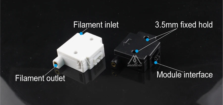 Mellow 3d Детали принтера модуль обнаружения материала для 1,75 мм/3,00 мм нить обнаружения модуль монитора датчик механический фиксатор