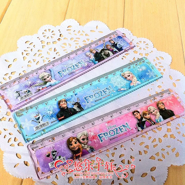 3 шт./лот детская мультяшная пластиковая защитная линейка школьные