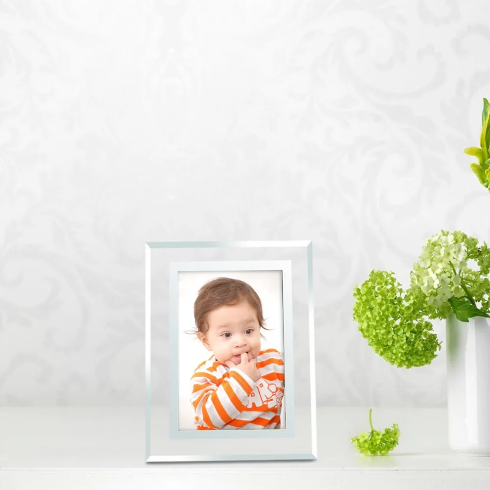 Giftgarden Стекло фоторамка 4x6 &quotрамы для картин Офис украшения стола набор из 2 шт. |