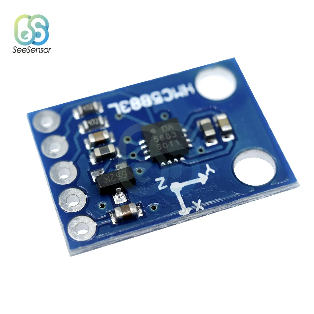 3 осевой магнитометр HMC5883 В 5 трехосевой компас сенсорный модуль для Arduino|Детали и