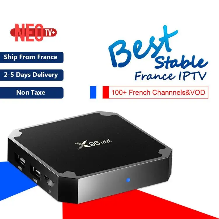 Лучший французский IP tv Box X96 Мини Android tv Box с 1200+ 1 год IP tv Европа Франция арабские африканские Марокко футбол Smart IP tv Box