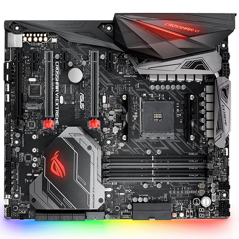 Asus ROG CROSSHAIR VI EXTREME X370 игровая настольная игра страна C6E используется 90%