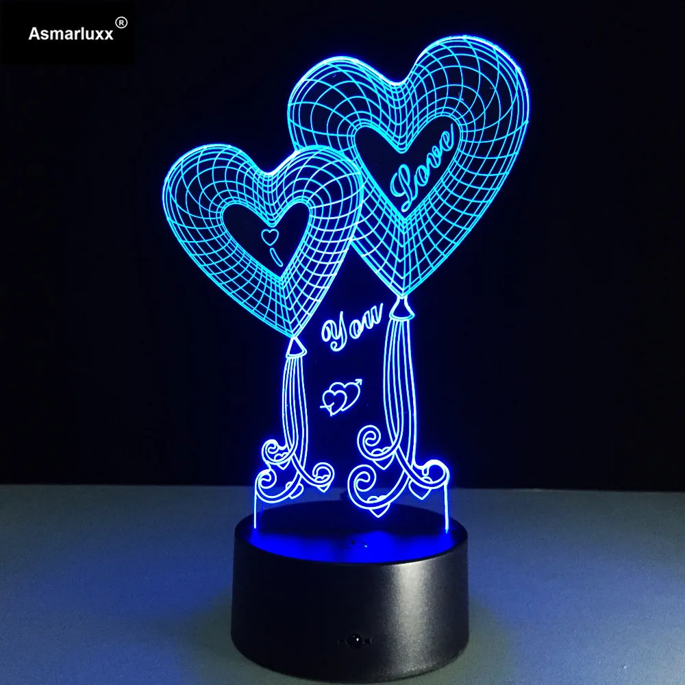 Надписи Sweet Love Heart Форма 7 цветов светодиодный ночник лампа для украшение для комнаты свадебные футболки ко Дню Святого Валентина для девочек жена лучший бюджет подарок