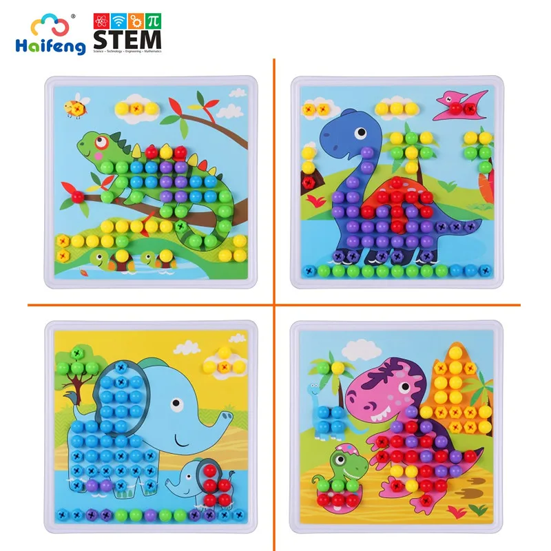 Новый детский инструмент игрушки винтовой строительный блок 3D пазл Обучающие