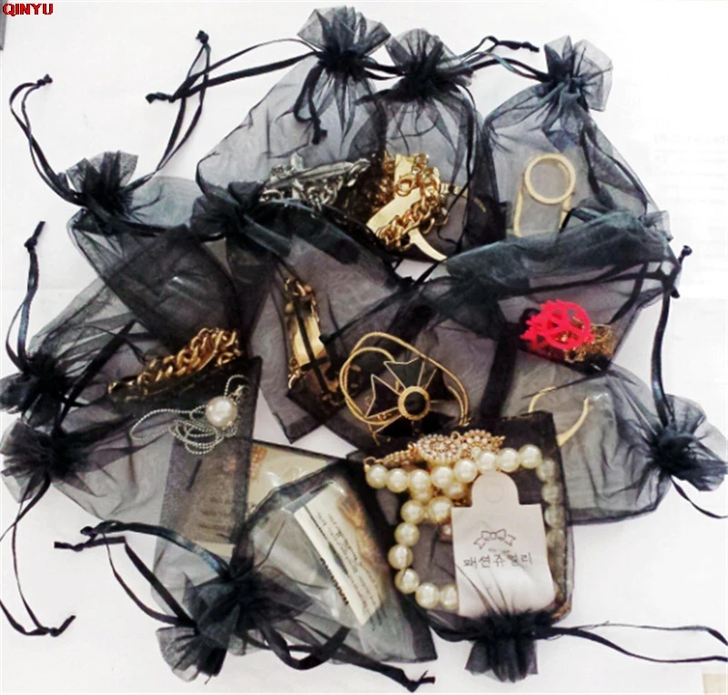 50PCS Jewelry Gift Organza Bags Wedding Candy Pouches Party Decoration Crafts Pack Supplies Sheer Gauze Sachet 5Z | Дом и сад
