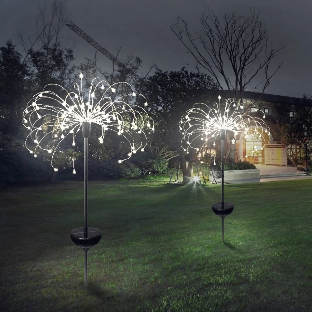 New Garden Solar Firework Light with 8 Lighting Modes String Outdoor Patio Pathway Decor Lights Christmas Lawn Decoration light