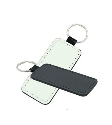 3.7x7.7cm 10 шт пустые сублимационные кожаные подвесные бирки брелки DIY печать сублимационная бумага для переноса чернил - Цвет: 3.7x7.7cm