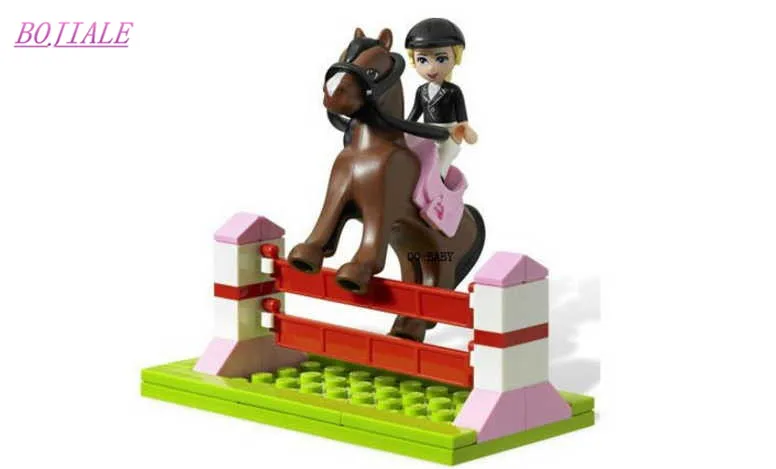 BOJIALE 400pcs 10163 Building Blocks Series Stables Mia's Farm Horse figures Girls Toys | Игрушки и хобби