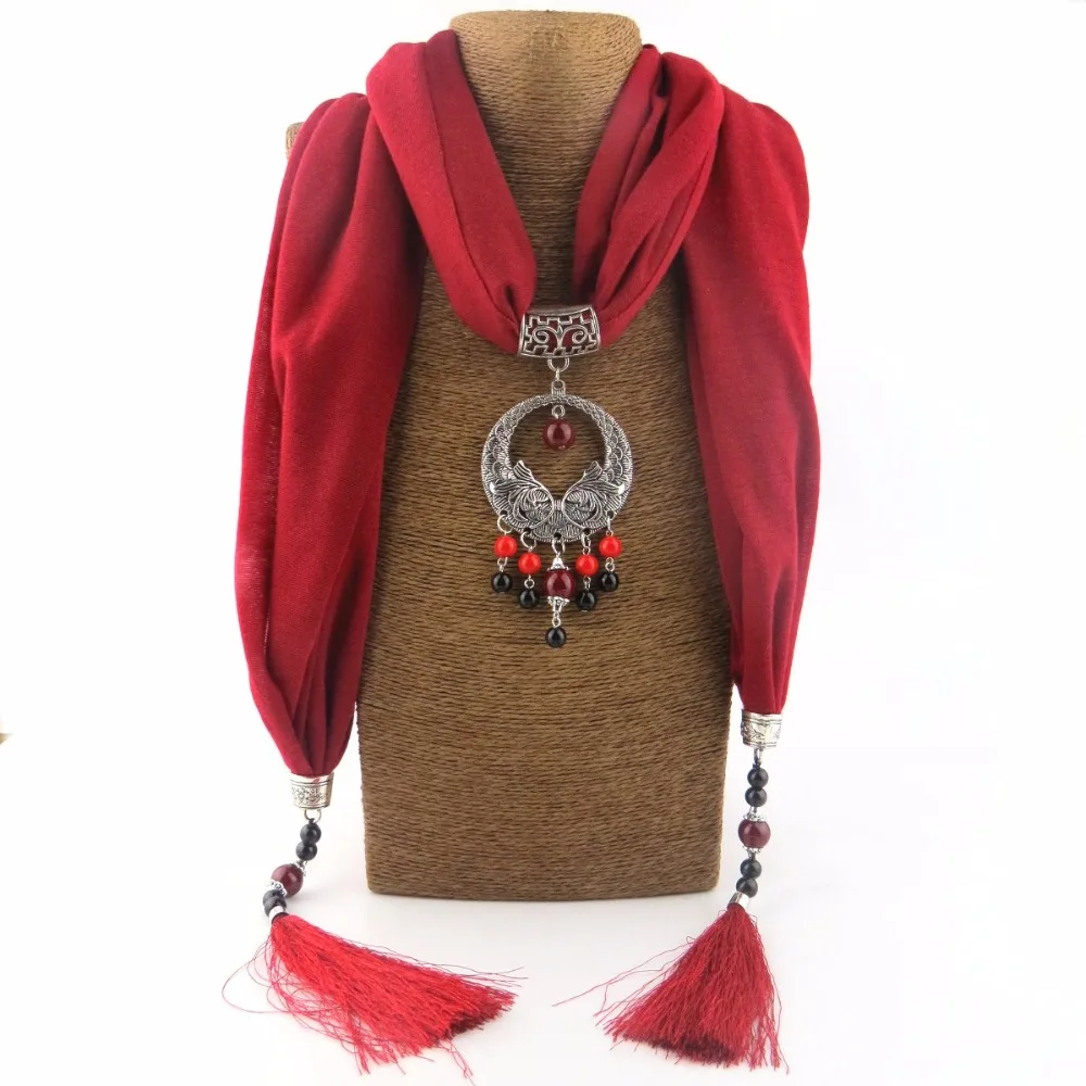 Ожерелье женское с керамическими бусинами в этническом стиле NK1131 | Украшения и