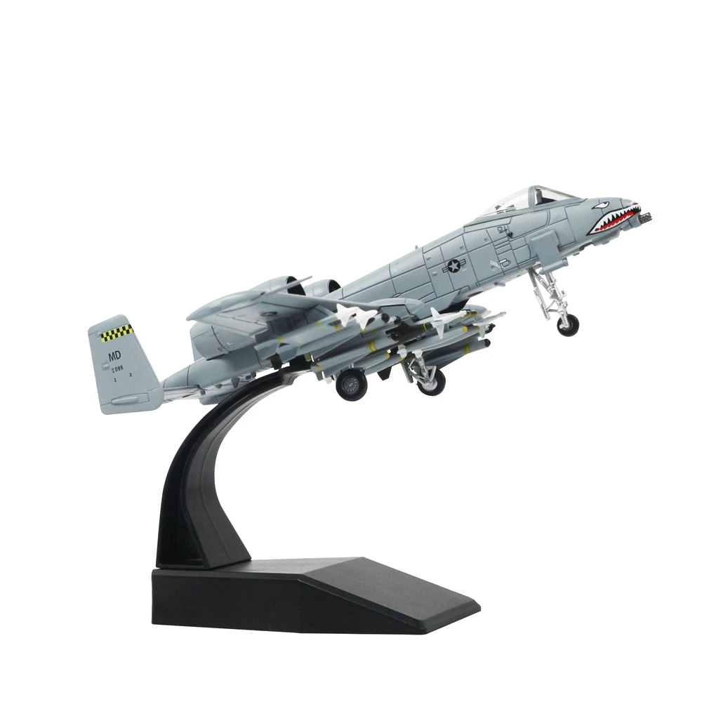 1/100 масштаб A 10A Thunderbolt II металлический боец Военная Модель литья под давлением