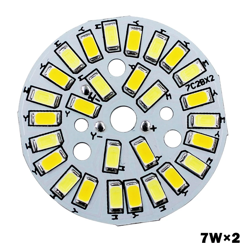 1 шт. теплый/холодный белый два цвета в одном PCB 3 Вт 5 7 9 12 15 18 5730 SMD световая Панель