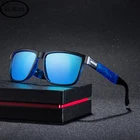 Мужские солнцезащитные очки для вождения, классические поляризационные солнцезащитные очки в квадратной оправе, UV400, 2021