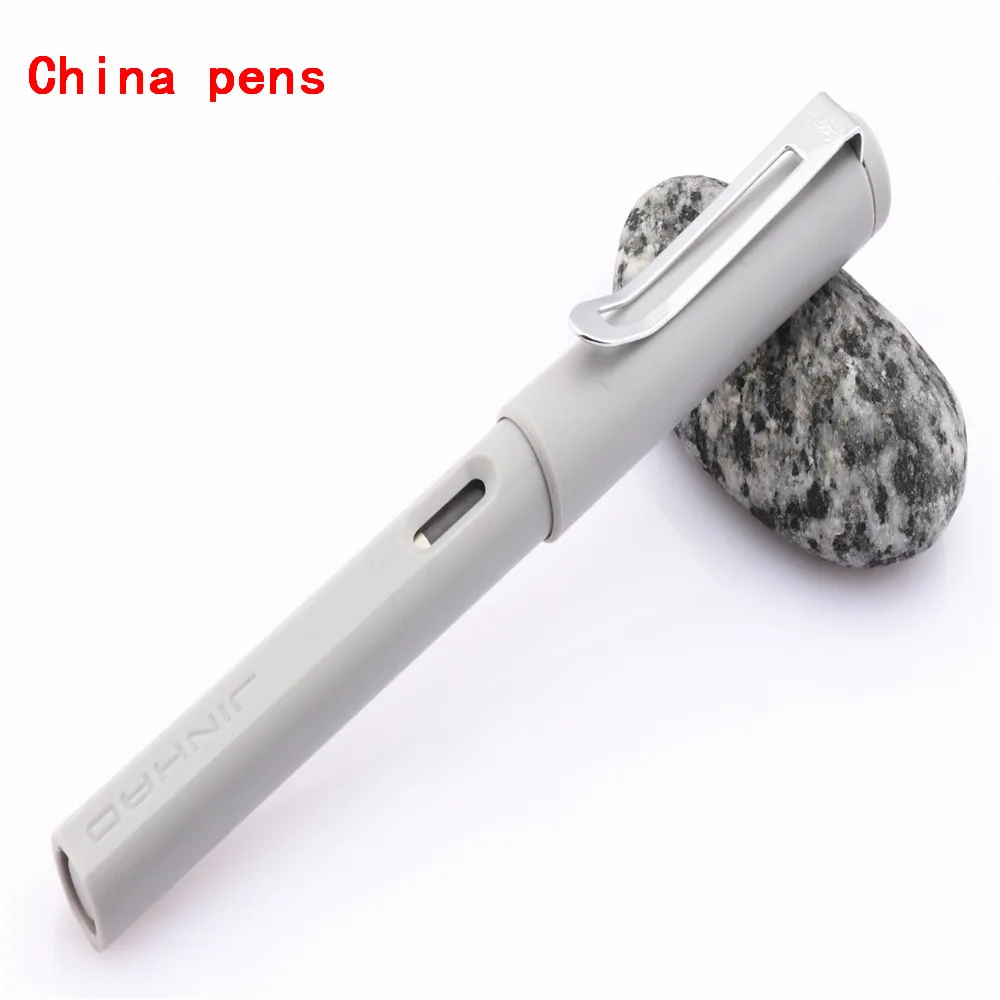 Роскошная Jinhao 872 матовая серая английская каллиграфия Duckbill параллельная художественная ручка цветочный корпус Плоский Наконечник тибетская Арабская авторучка
