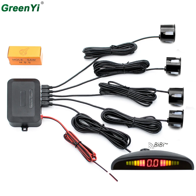 GreenYi P300 10 шт. Автомобильный светодиодный парковка Сенсор обратный резервный
