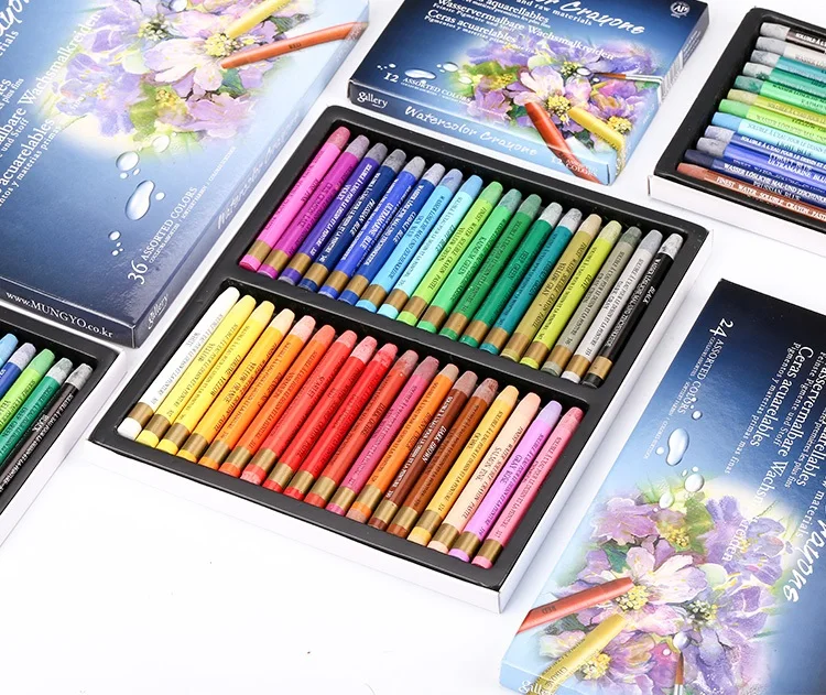 Mungyo MAC серии ГАЛЕРЕЯ Aquarell цветные карандаши 12/24/36 цветов водорастворимый цветные карандаши художественные рисовальные принадлежности