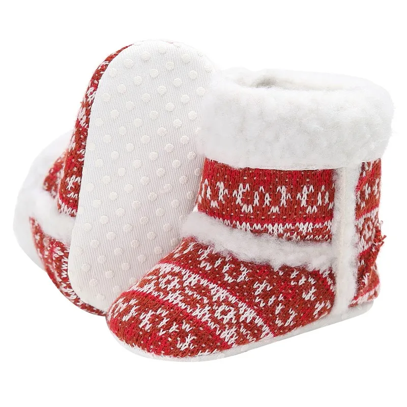 2017 зимняя теплая детская обувь с мягкой подошвой для новорожденных девочек