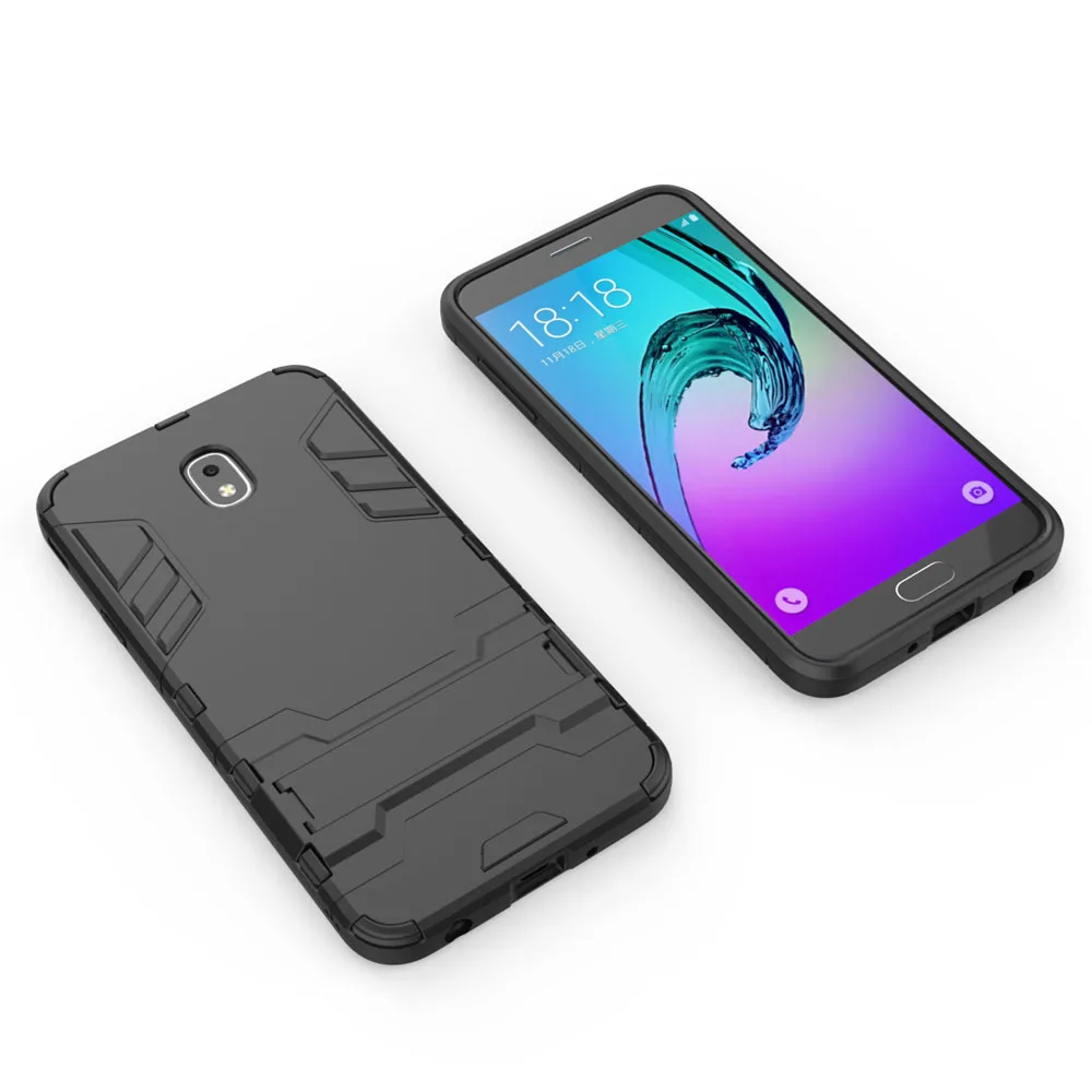 2 In 1 Hybrid Tank Armor Case Shockproof Hard Back Stand Cover For Samsung Galaxy J7 2018/J7 Crown/Star/Aura/Aero/Top/Refine/Eon | Мобильные