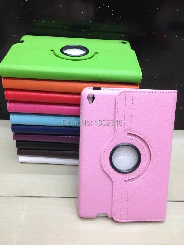 Откидной кожаный чехол Rotaing lichi с поворотной подставкой 360 градусов для Xiaomi Pad MiPad Mi