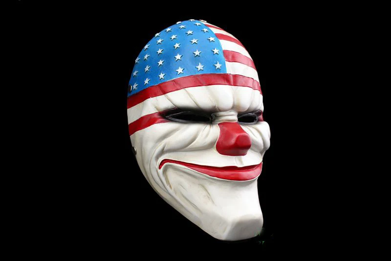 Маска из смолы Далласа пейзаж 2 крутая страшная маска банкера Джокера флага США