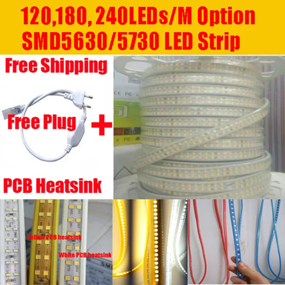 Светодиодный светящийся флюс 5730 SMD 100 м 240 светодиодный ленточный светильник 180 120